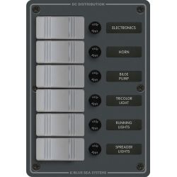 Blue Sea Systems 6 Position - Slate Gray | Blackburn Marine